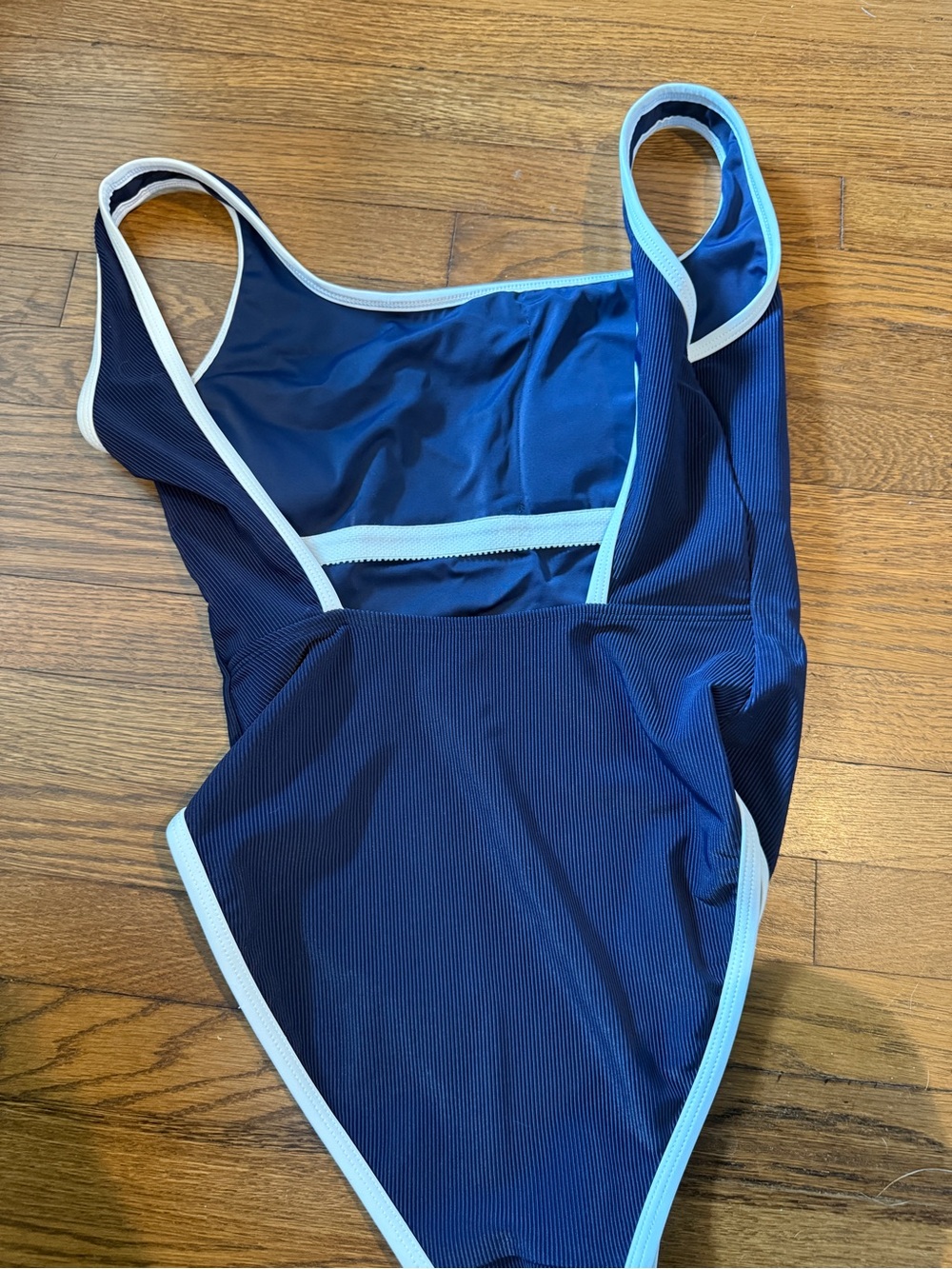 LainSnow Ocean Isle Navy Blue One-Piece Swimsuit size Large - Picture 6 of 10